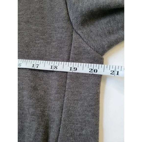 The North Face Hoodie Gray Spellout Logo Men's Pullover Sweatshirt Pockets XL - Picture 5 of 8